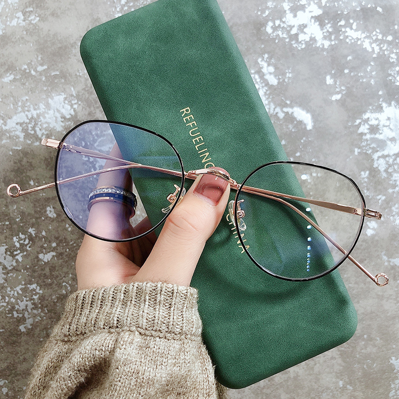 Wu Xin's small frame round glasses myopia female students can be matched with high myopia eye frames male and eye protection