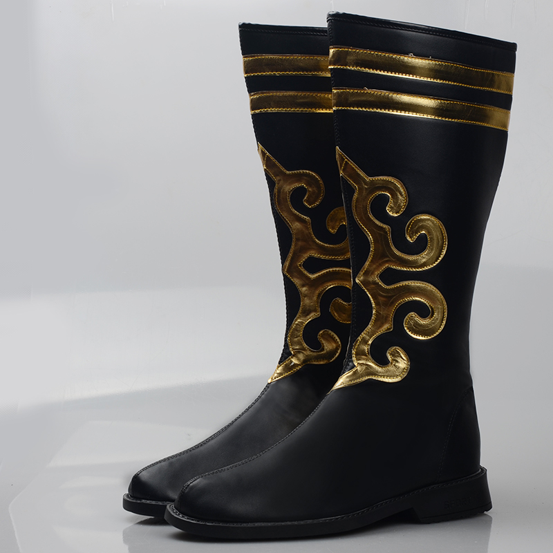 Mongolian dance shoes folk dance shoes grassland folk dance performance shoes men's riding boots men's dance boots Mongolian boots