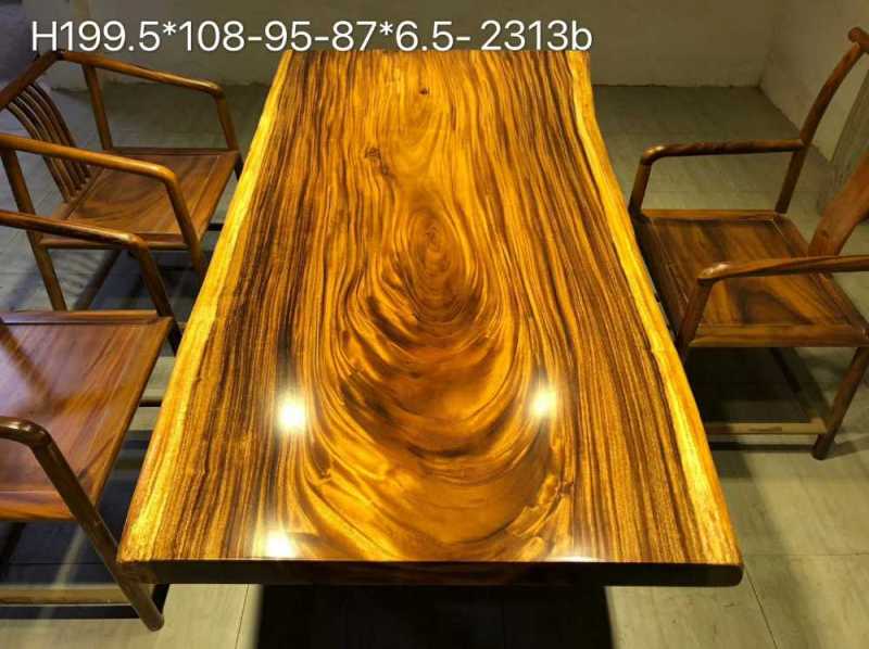 Walnut natural edge drying large board 199 5*108-9
