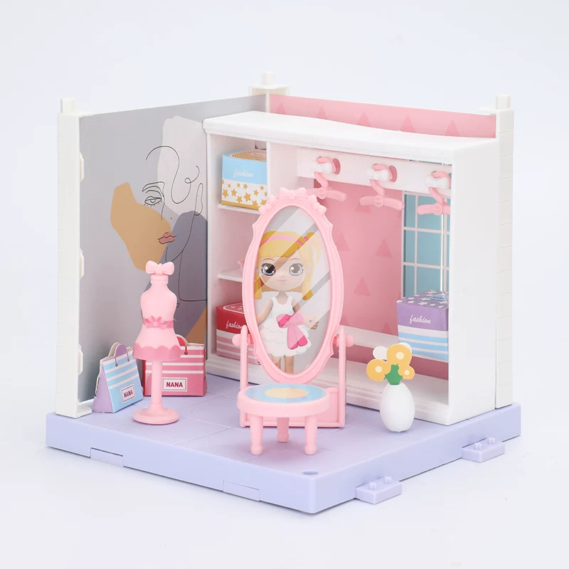 Игрушка, подставка, конструктор, минифигура, семейный домик кукольного doll house, Jasmine