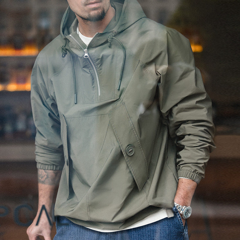 Maden overalls retro deck suit windy weather necropolis sweatshirt with cap protective jacket Mountain Division hooded sweatshirt