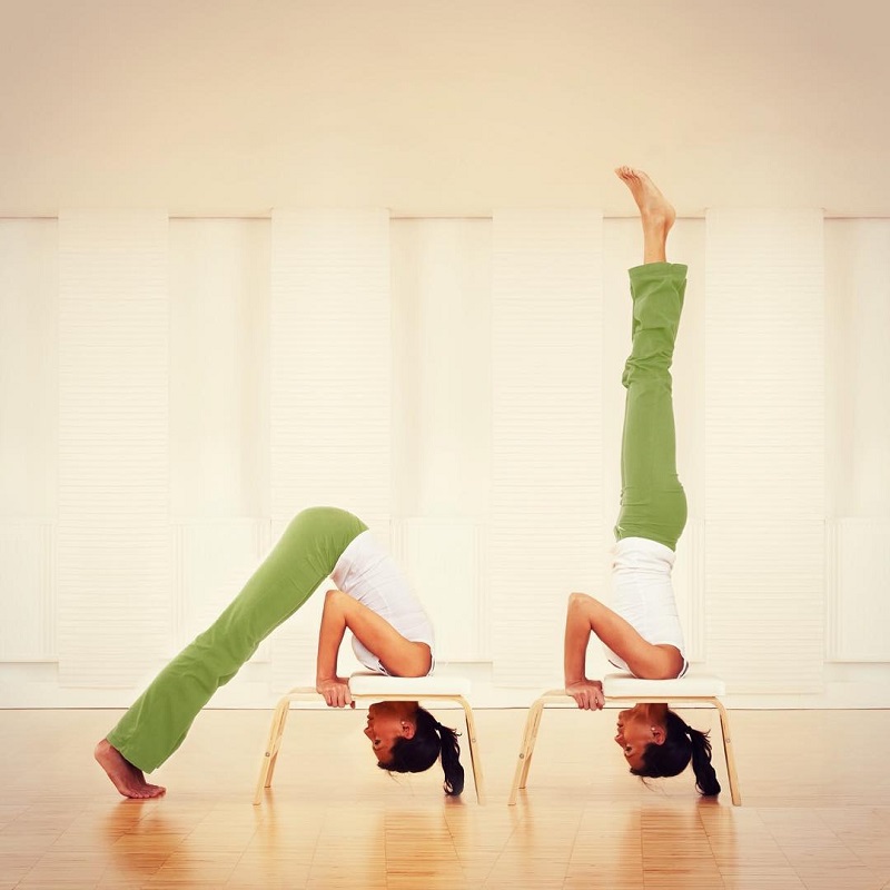 New Yoga Headstand Bench Home Headstand Auxiliary Chair Stretch Rack Headstand Machine Stretch Handstand God Instrumental Fitness Equipment