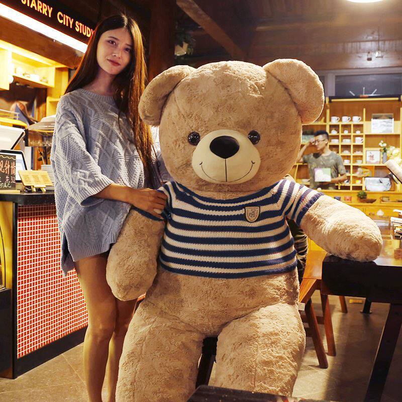 Japanese Teddy Panda Plush Toy for Girls' Birthday Gift, Extra Large Hugable Bear Stuffed Animal Doll