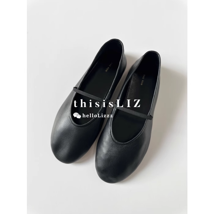 时尚芭蕾鞋 liz | 补货国现 the row 经典款elastic 一字带羊皮芭蕾鞋奶奶鞋
