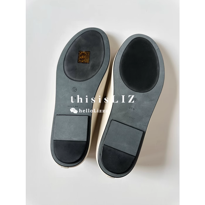 时尚芭蕾鞋 liz | 补货国现 the row 经典款elastic 一字带羊皮芭蕾鞋奶奶鞋