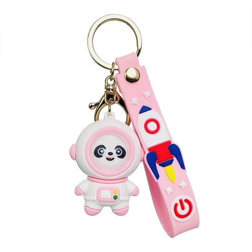 Космонавт, изысканный брелок, ювелирное украшение, талисман, подвеска, фигурка, ключи от машины, украшение на сумку, панда