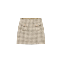 self-portrait 2024 autumn and winter new style golden braided tweed small fragrant skirt skirt