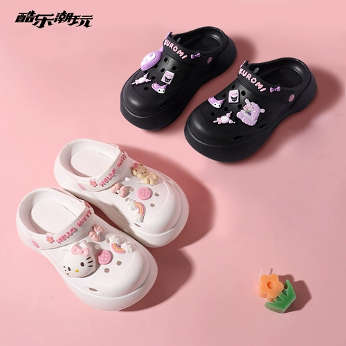 酷乐潮玩 Милая пляжная обувь на платформе, слайдеры, тапочки