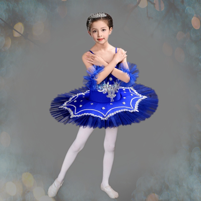 Ballet váy cáp treo trang phục cô gái múa ba lê trẻ em nhảy múa thiên nga nhỏ tutu poncho váy.