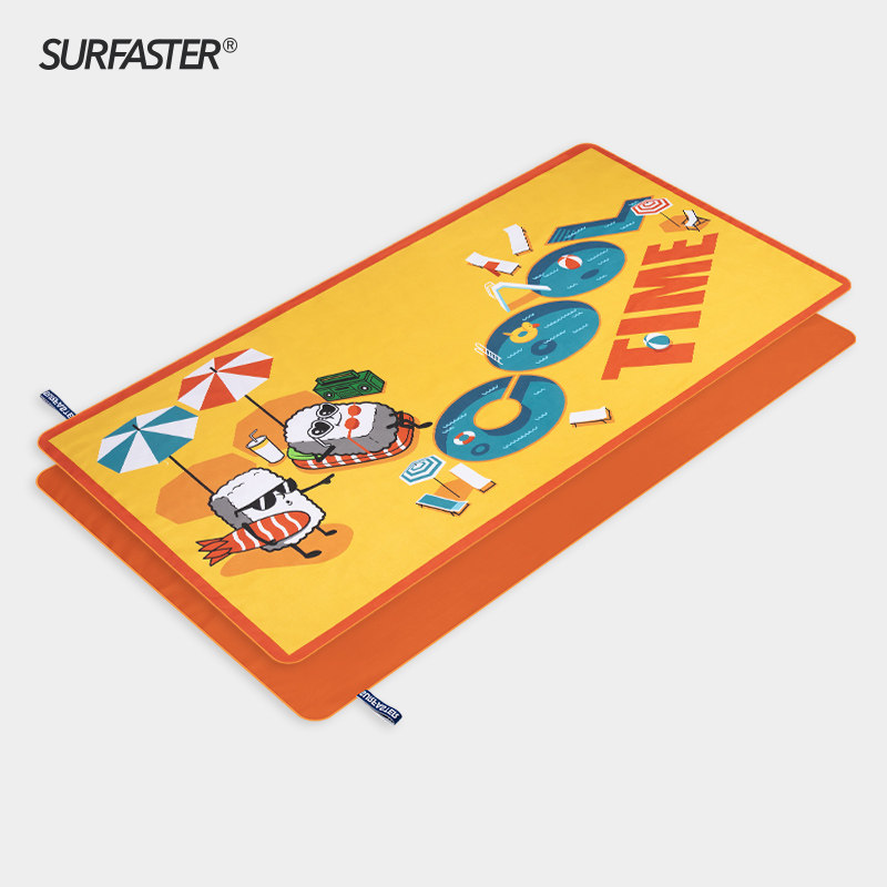 Cartoon children's printed quick-drying bath towel Hot spring swimming absorbent beach towel Fitness sports travel towel Dry hair towel