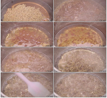 Boiled syrup Osmanthus jujube sauce Real shot video material