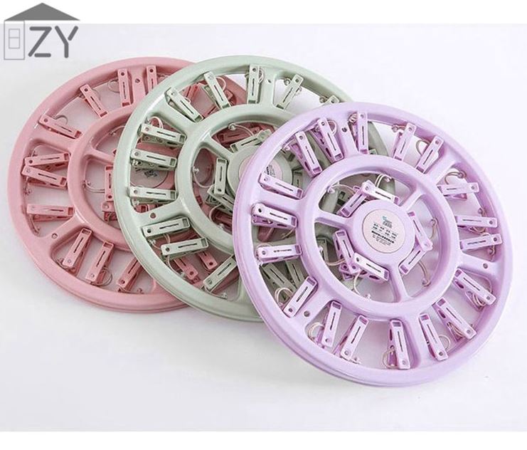 Socks Hanger Multi Clip Hanger Sunburn Thickened Round Underwear Hanger Underwear Special Home Cool Clothes Hanger Fold