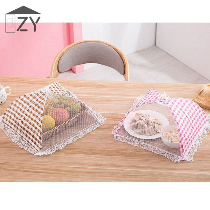 Kitchen Dining Food Cover Small Round Plastic Food Hood Leftover Lid Home Dining Table Hood Anti Fly Insect vegetable cover