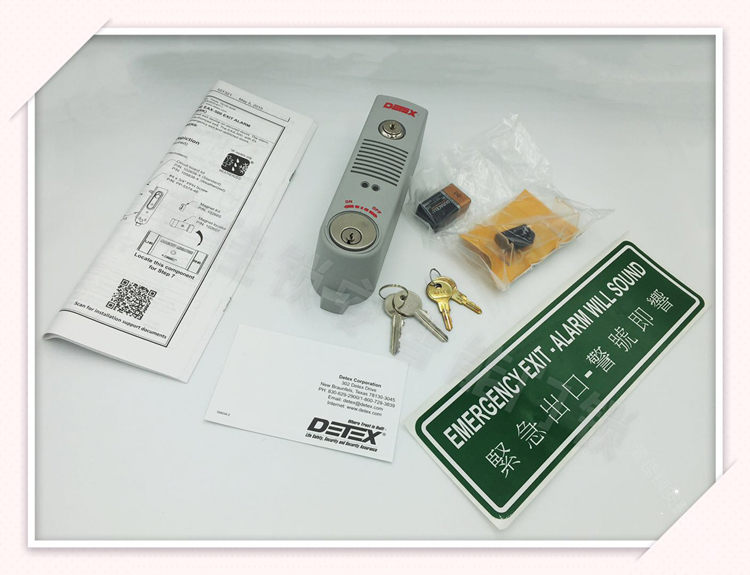 DETEX US original door magnetic siren EAX-500 escape channel wind and lock emergency escape channel indication