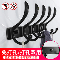 Hanging clothes hook stainless steel 304 hooks hanging clothes Kitchen Bathroom Toilet Flush cool room Sticky Hook Bathroom Pendant