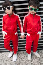 Kindergarten Garden Clothes Elementary Students Children Pure Cotton Class School Uniform Sports Three Suits Spring Autumn Summer New Red White