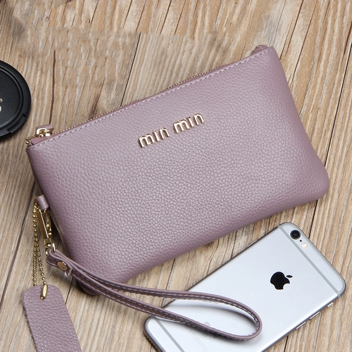 Маленькая сумка клатч, длинный кошелек, модная сумка с петлей на руку, мобильный телефон