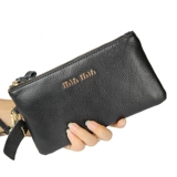 Маленькая сумка клатч, длинный кошелек, модная сумка с петлей на руку, мобильный телефон