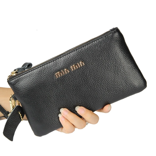 Маленькая сумка клатч, длинный кошелек, модная сумка с петлей на руку, мобильный телефон