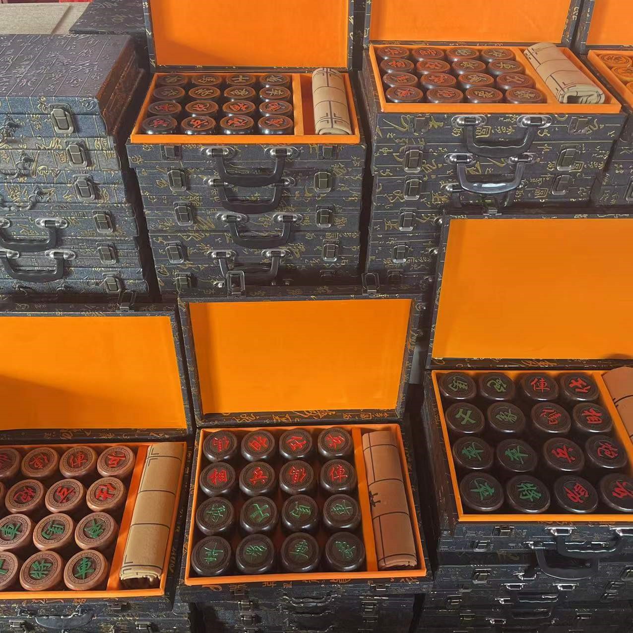 Blood Sandalwood Chess China Chess Chinese Chess Black Sandalwood Chess Flowers Pear Wood Chess Red Wood Gift Craft Gifts Swing Accessories Wholesale