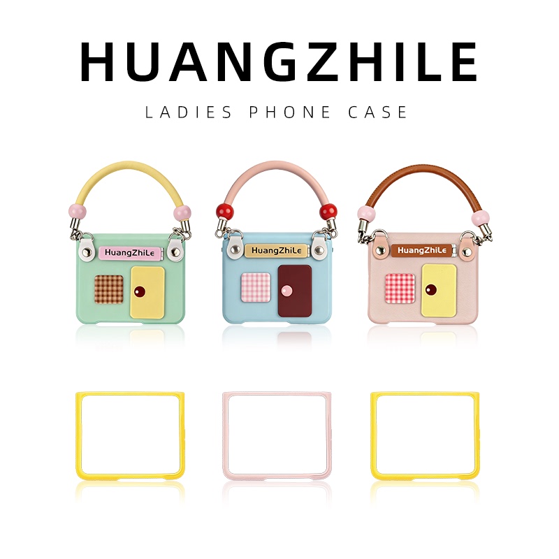 Suitable for Huawei Purax Official Case, Same Style with Large Window, Integrated Film, Color-Blocking, Full Coverage, Magnetic Phone Case, New Model with Stand, Collector's Edition, Center Axis Protection, Wide Folding Outer Screen Frame, Portable