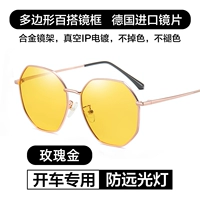 Выделенная удаленная световая лампа [поляризована без чисел] -cose Gold Frame -Femage Women