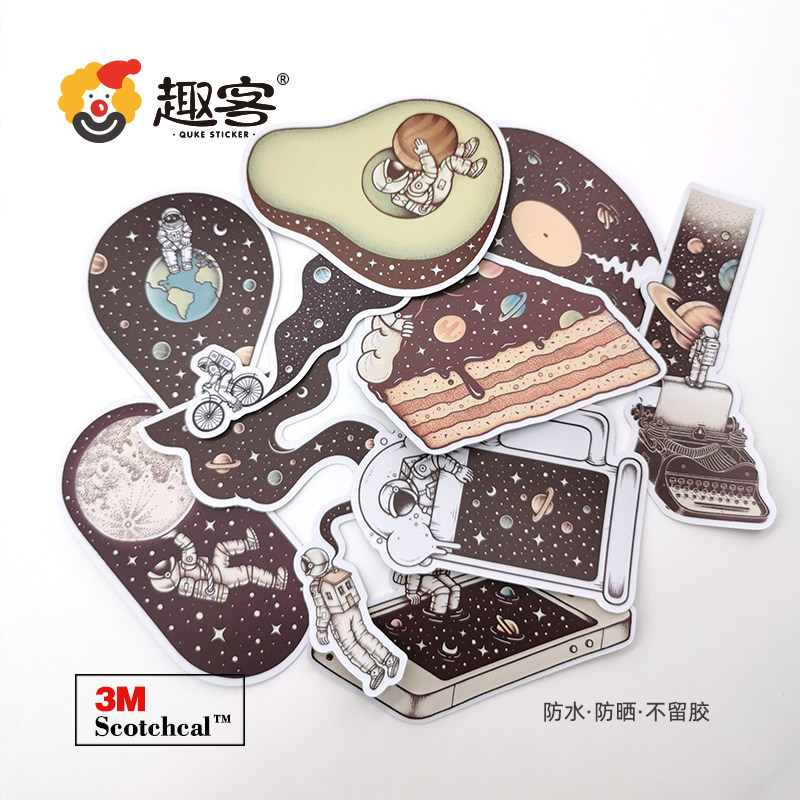 The sky in the comic 10 suites of stickers suitcase luggage box skateboard guitar sticker laptop sticker