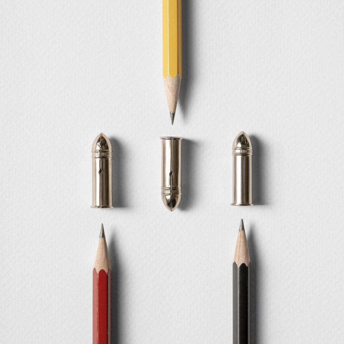 German bullet head metal pencil pencil pencil made 3 into Pencil Cap ^ inner diameter about 7mm spot