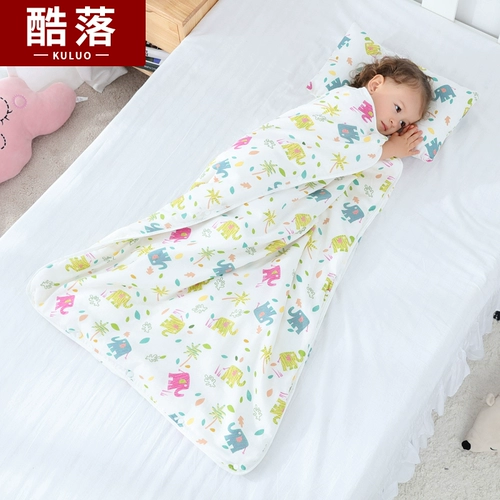 Детское одеяло, летний тонкий пододеяльник, марлевая акула, спальный мешок, свободное движение для ног