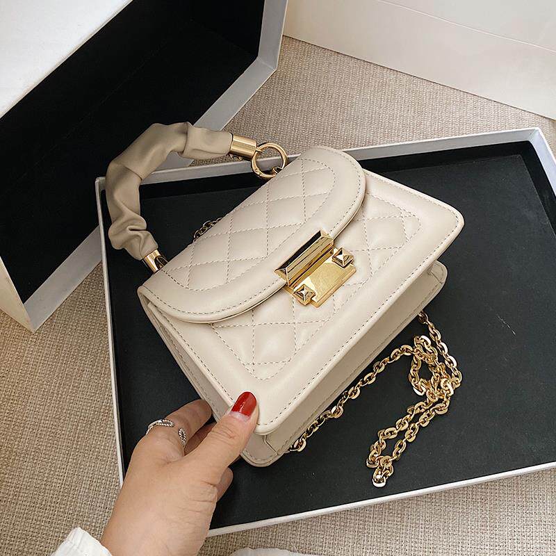 Niche bag women 2022 popular new trendy all-match net red handbag hat fashion texture chain messenger bag