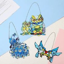 Penant Mini Stained Glass Window Hangings Acrylic Wall