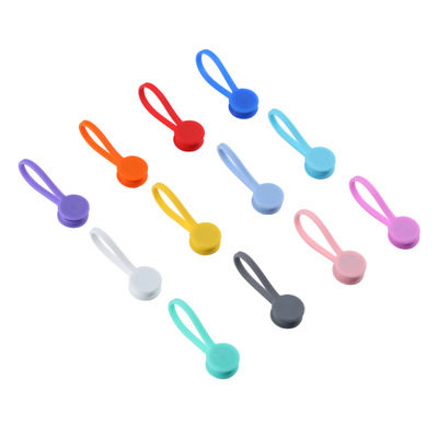 Multipurpose magnet winder Mobile phone headphone Winder Data Line 12 Mount Magnet Silicone Clips Magnet Zrope-Taobao