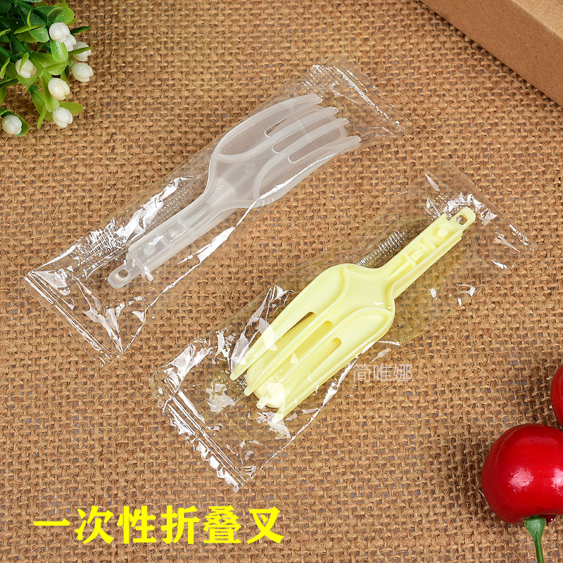 インスタントラーメンフォーク、使い捨て折りたたみフォーク、ケーキフォーク、厚みのあるプラスチック製独立デザートフォーク、パスタフォーク、インスタントラーメンフォーク