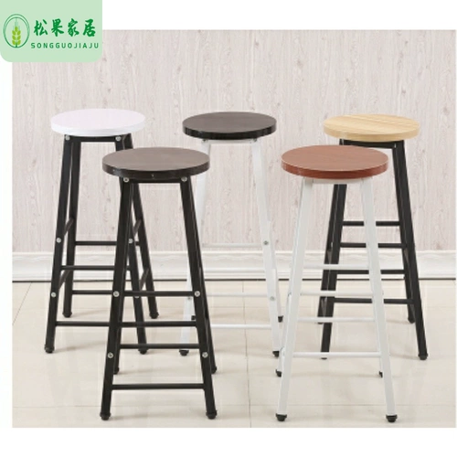 Современный простой стул для бара высокий стул, бар, столик, высокооботальный табурет домашний задний бар, стул стул передний стул
