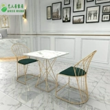 Стол магазина молока и стул Комбинированный интернет -красный и свежий магазин напитков западный ресторан