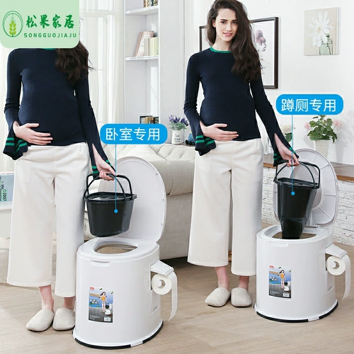 Портативный пластиковый простой туалет