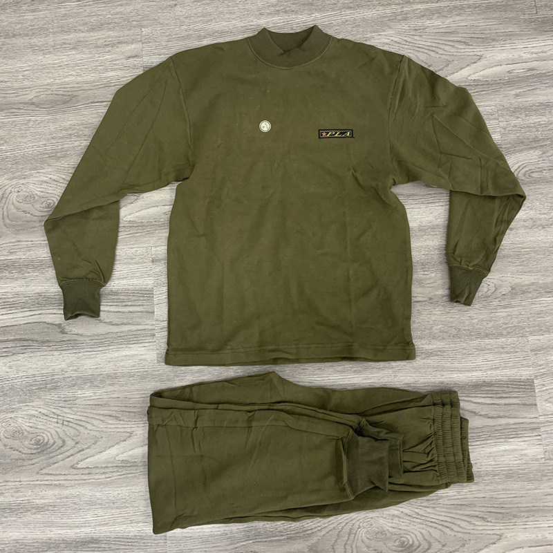 Spring and autumn 03 knitted underwear suit autumn clothes sanitary pants women's underwear labor insurance long-sleeved warm and cold protection