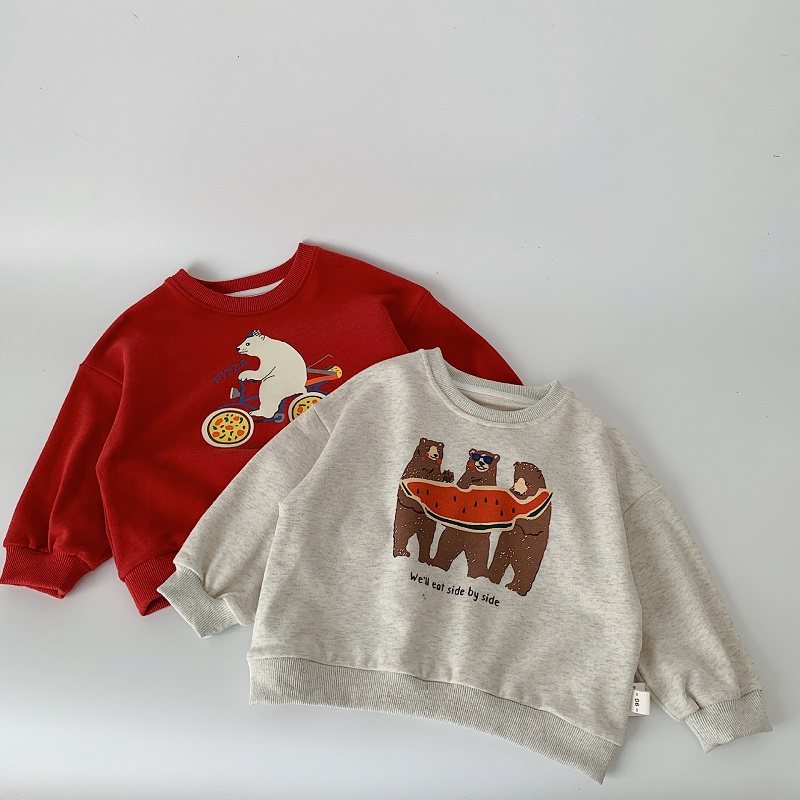 Children's clothing, cute pullovers, stylish sweatshirts for boys and girls