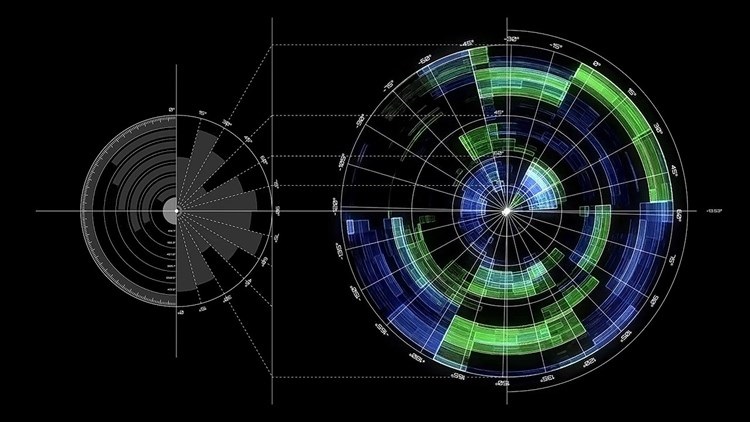 HUD科幻游戏枪械军事雷达地图信息数据图表动态视频界面AE模板插图8