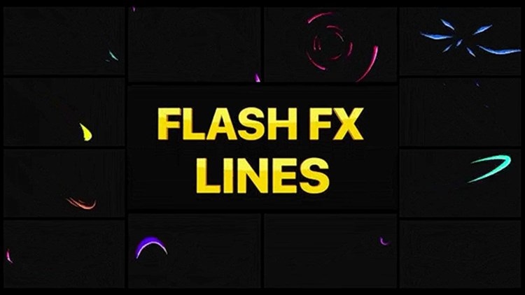 平滑流畅创意手绘风格特效飞行线条flash动画动效元素AEP模板素材插图2