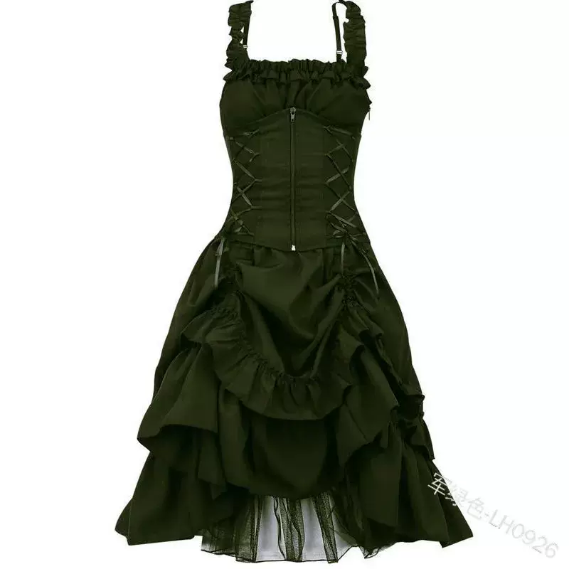 Платье в викторианском готическом стиле 2023 5XL для женщин VE Body DOS RETRO LOLITA