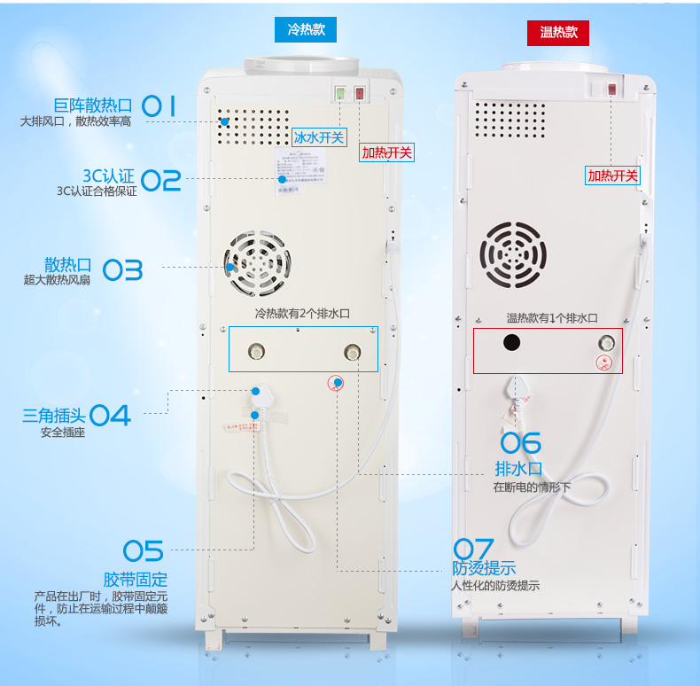may loc nuoc gia dinh Máy lọc nước Midea / Midea M718 nước đá lạnh nóng lạnh dọc nhà với loại máy sưởi lạnh bình lọc nước mini