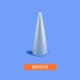 [Около 19 см в высоту] Конус
