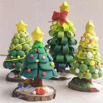 Ultra-light clay Christmas tree diy material package Christmas handmade childrens kindergarten gift desktop ornaments