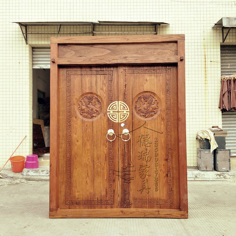 Eucalyptus Carved Antique-Style Courtyard Villa Gate, Temple Ancestral Home Rural Courtyard Door, Solid Wood Gate, Homestay Wooden Door Eucalyptus Carved Antique-Style Courtyard Villa Gate, Temple Ancestral Home Rural Courtyard Door, Solid Wood Gate, Homestay Wooden Door