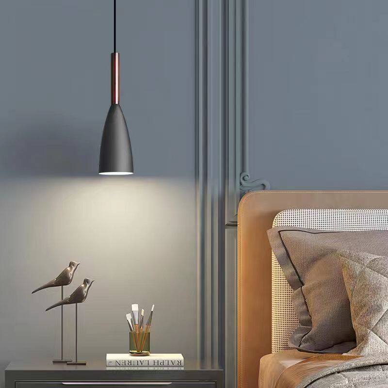 Bedroom Bedside Chandelier, Modern and Simple, Adjustable Height, Creative Light Luxury, Master Bedroom Bedside Lamp, Small Chandelier, Dining Room Pendant Light