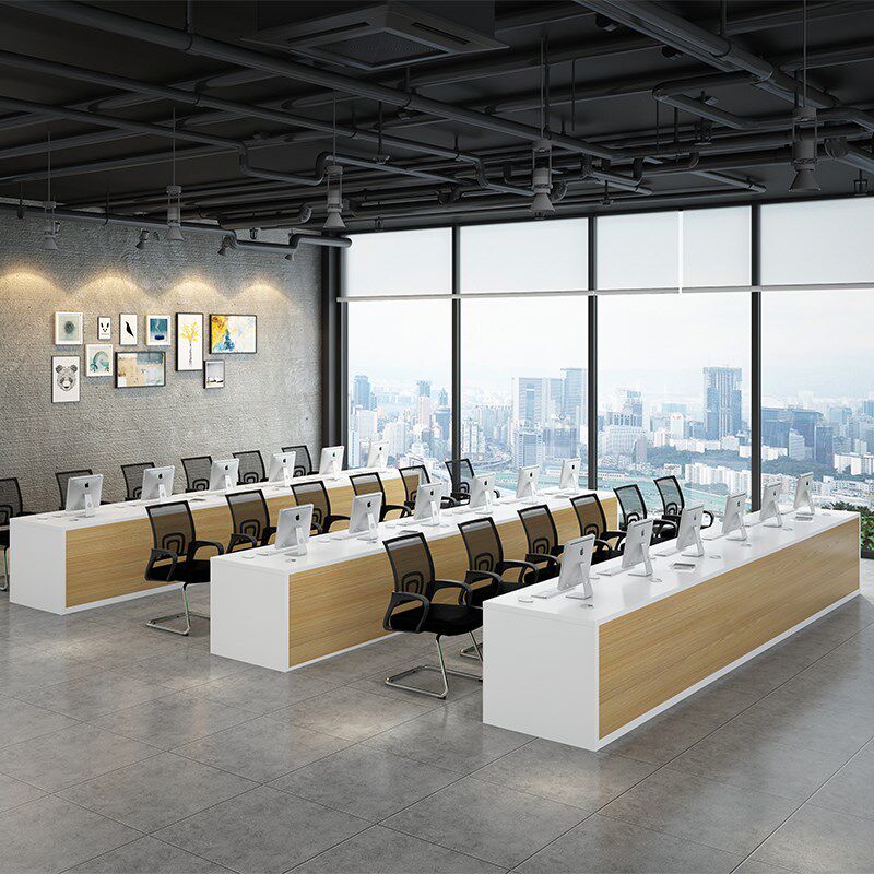 Customized real estate agency computer desk reception desk travel agency service bar company reception desk reception desk