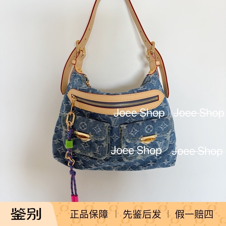 Domestic Stock｜Lv/Louis Vuitton Denim Baggy New Style Single Shoulder Handbag Underarm Bag