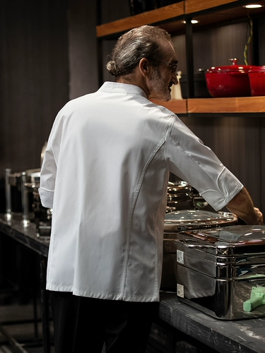 Шеф-повара Рабочая одежда трех четверти рукава на заказ высококачественных ресторанных кондитерских изделий пекарня пекарня пекарь Большой размер кухонный шеф-повар