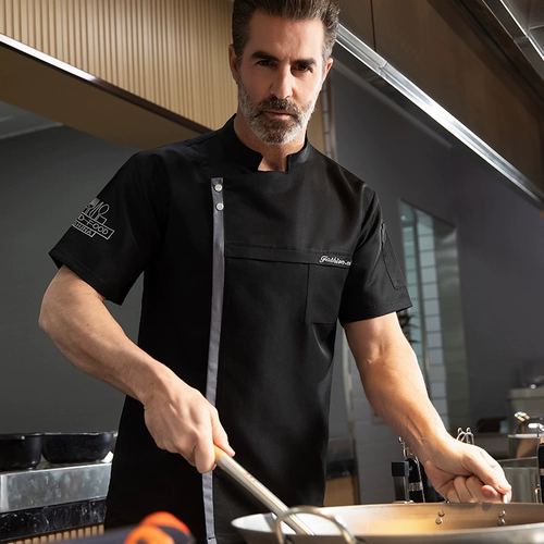 Высококачественная рабочая одежда для шеф-повара для мужчин с коротки